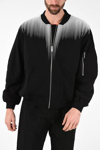 Sweat Bomber Jacket FALLS WINGS with Zip Closure