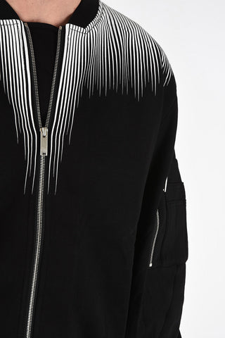 Sweat Bomber Jacket FALLS WINGS with Zip Closure