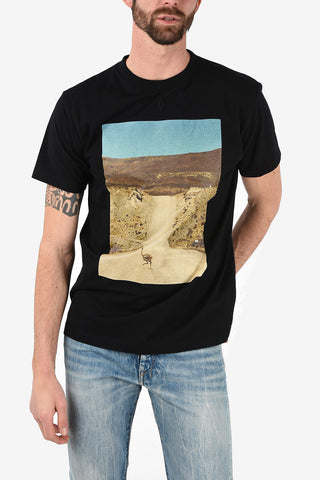 T-Shirt OSTRICH in Cotone con Maxi Stampa