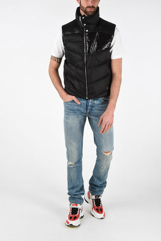 Sleeveless Down Jacket with Zip