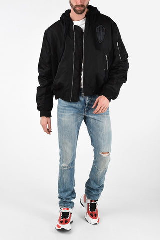 Hooded CROSS WIREFRAME Bomber