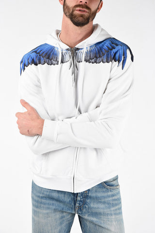 Wings Print Sweatshirt with Hood