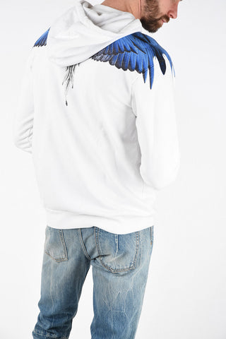 Wings Print Sweatshirt with Hood
