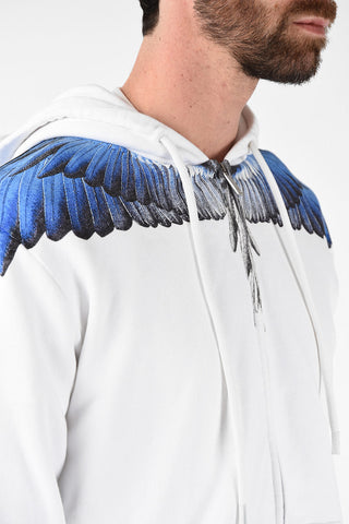 Wings Print Sweatshirt with Hood
