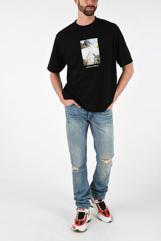 Printed Oversized HOLY SQUARE T-Shirt