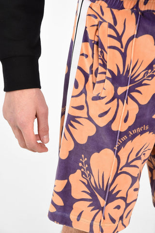 Chenille Drawstring HAWAIIAN Shorts