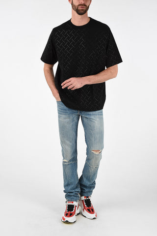 Crew Neck ALL OVER COUNTY Cotton T-Shirt