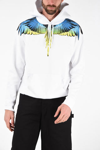 Wings Print Sweatshirt with Hood