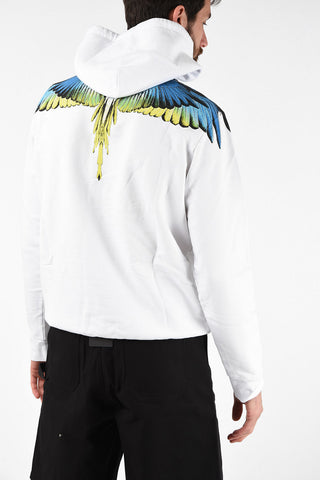 Wings Print Sweatshirt with Hood