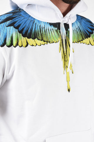 Wings Print Sweatshirt with Hood