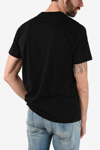 T-Shirt SHOULDER WINGS in Cotone con Ricami