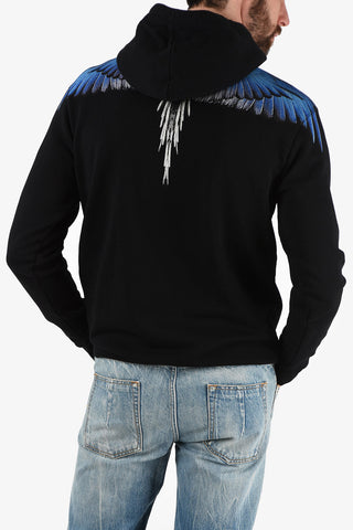 Wings Print Sweatshirt with Hood