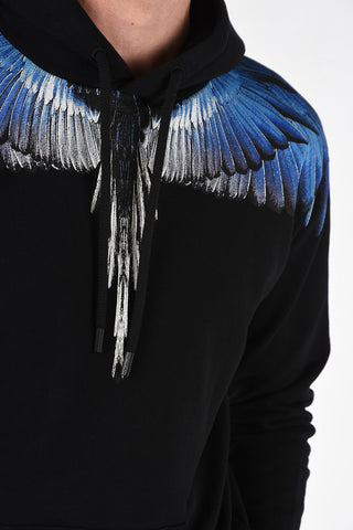 Wings Print Sweatshirt with Hood