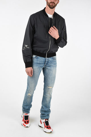 Bomber Slim Fit in Cotone
