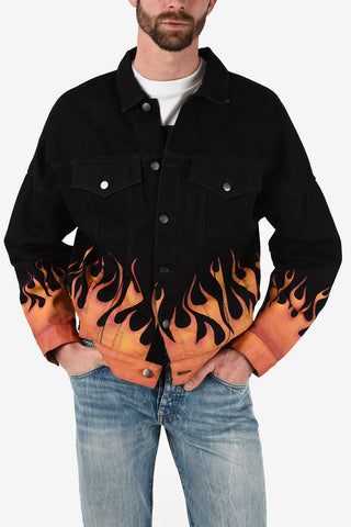 Giubbotto Caban BURNING in Denim