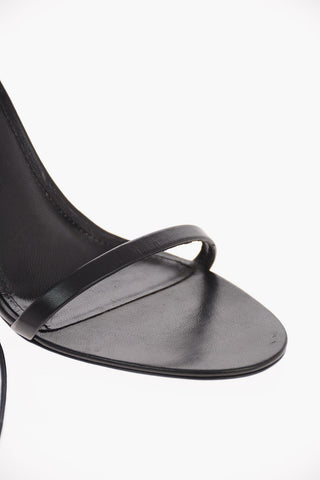 Leather LEXI Lace-Up Sandals with Stiletto Heel 9 Cm