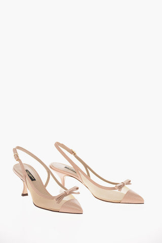 Soft Leather LORI Slingback Pumps with Kitten Heel 7 Cm