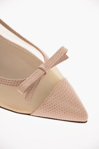 Soft Leather LORI Slingback Pumps with Kitten Heel 7 Cm