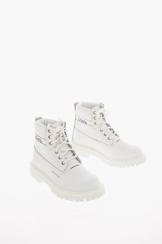 Leather REFLECTIVE ankle boot