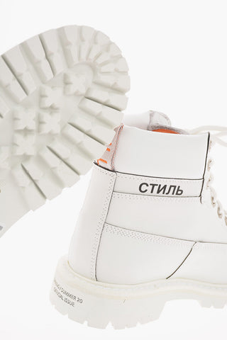 Leather REFLECTIVE ankle boot