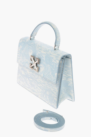leather WAVES JITNEY 2.8 Top Handle Bag with Removable Shoulder Bag