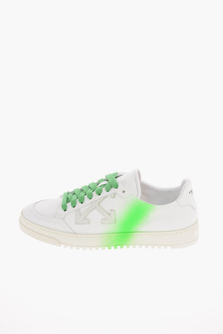 leather 2.0 sneaker with spray detail