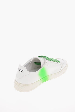 leather 2.0 sneaker with spray detail