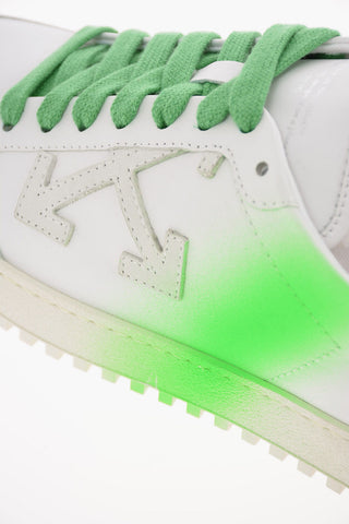 leather 2.0 sneaker with spray detail