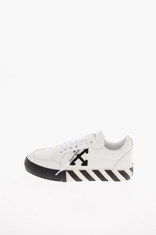 textured Leather LOW VULCANIZED low-top Sneakers with embossed details