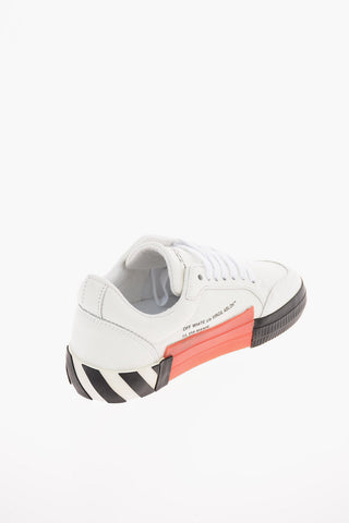 textured Leather LOW VULCANIZED low-top Sneakers with embossed details