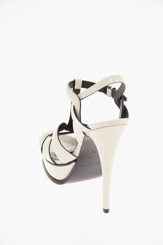 Patent Leather TRIBUTE 105 T-strap Sandals with Platform 15 Cm
