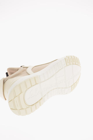 Fabric SHIRO Sock Sneakers with Leather Details 