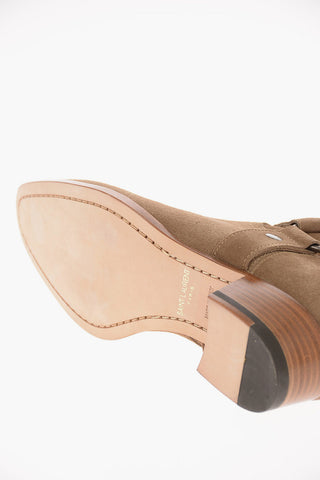 Suede WYATT Jodhpur Boots with Zip Closure 4 Cm