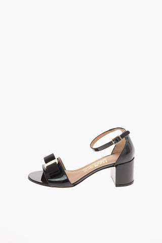 Patent Leather GAVINA Sandals with Bow Application 5.5 Cm