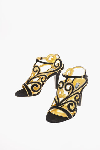Suede T.90 Sandals with Ankle Strap