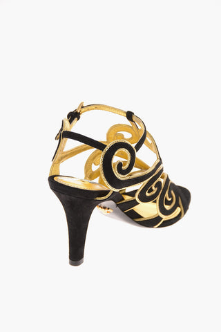 Suede T.90 Sandals with Ankle Strap
