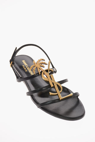 Kangaroo Leather CASSANDRA Sandals with Monogram Application