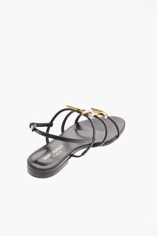 Kangaroo Leather CASSANDRA Sandals with Monogram Application