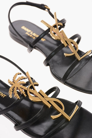 Kangaroo Leather CASSANDRA Sandals with Monogram Application