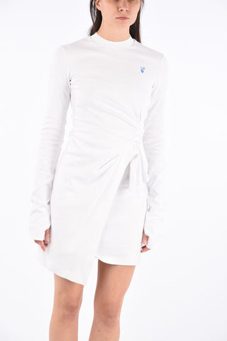Mini Vestito Attillato Wrap MARIACARLA Manica Lunga