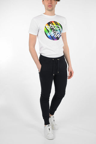 Cotton Joggers with Elastic Waist Band