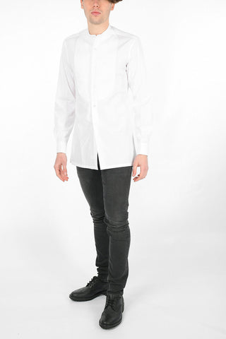 Spread Collar Shirt with Plastron