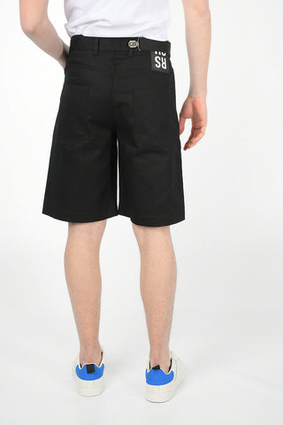Shorts SUSPENDER a 5 Tasche in Cotone
