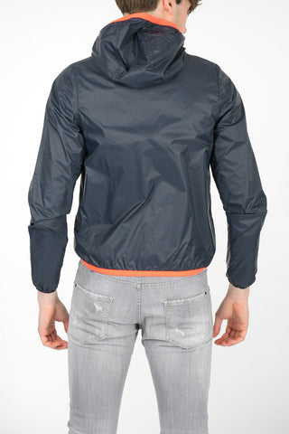 hooded reversible jacket