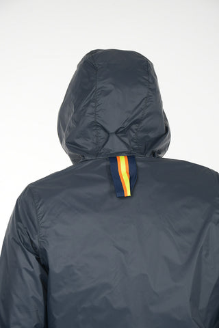 hooded reversible jacket