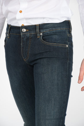 Delave Effect 5 Pocket Skinny Fit Jeans 16 Cm