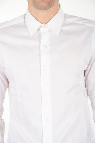 Cotton Spread Collar Shirt