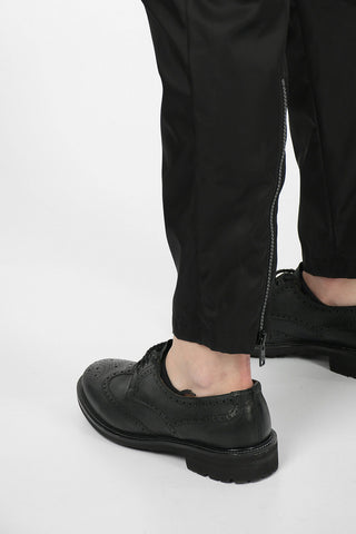 Technical Fabric Pants With Zip Ankle