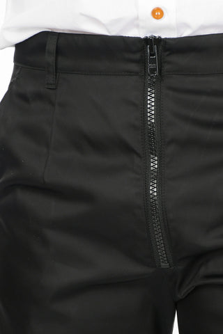 Technical Fabric Pants With Zip Ankle