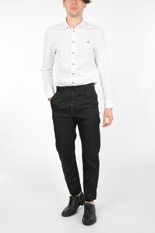 Technical Fabric Pants With Zip Ankle
